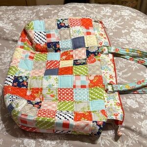 Colorful Patchwork Tote Bag/Diaper Bag